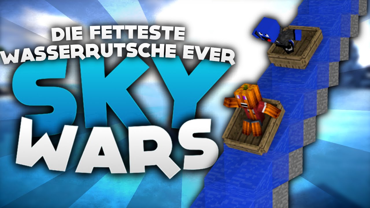 Die fetteste Wasserrutsche Ever! - Minecraft Sky Wars! | DieBuddiesZocken