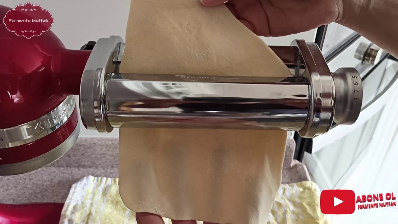 Kitchenaid Hamur Açma Aparatı İle Yufka Ekmek Yapımı - Pratik ve Nefis Tarif...