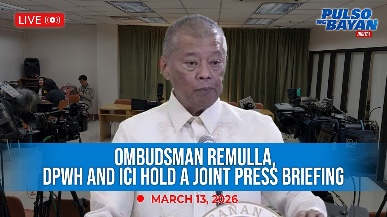 LIVE : Ombudsman Boying Remulla holds a press briefing | March 13, 2026