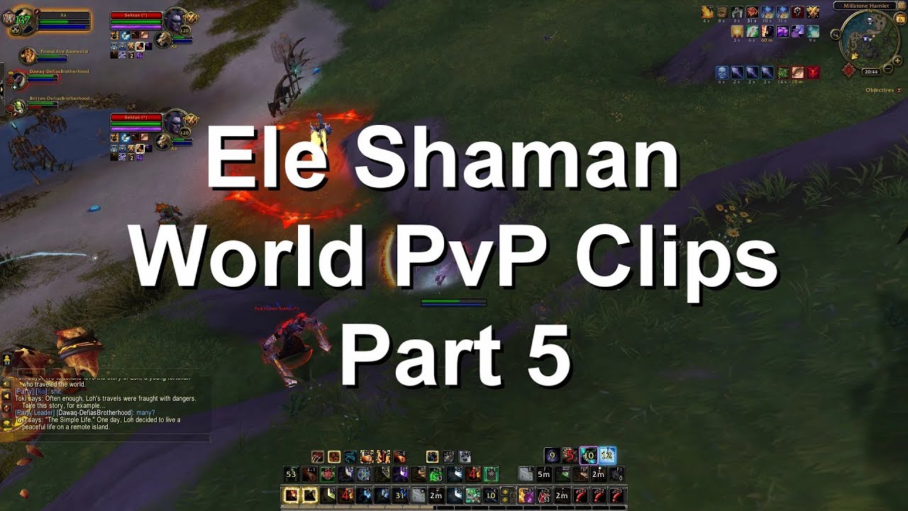 Ele Shaman World PvP Clips Part 5 [WoW BFA]