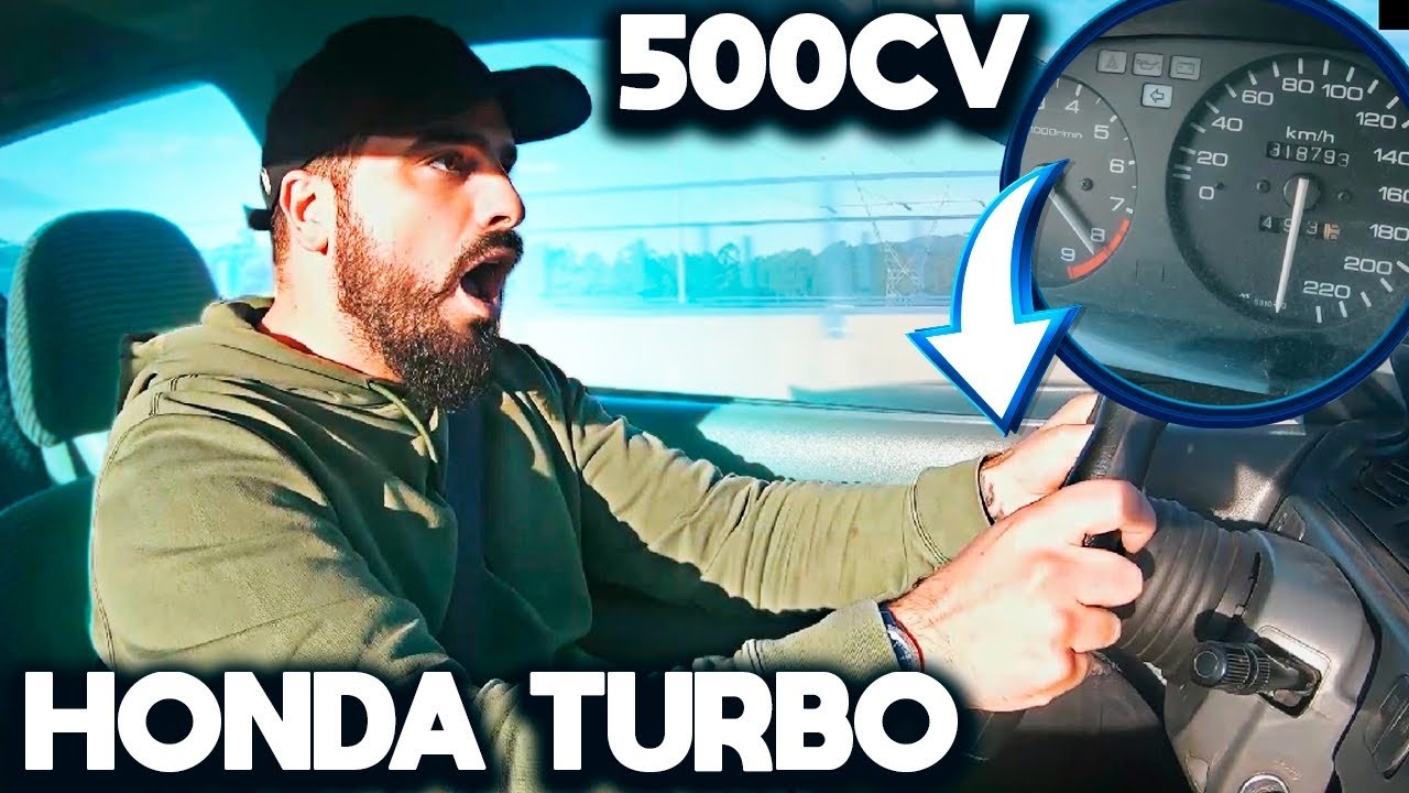 PRIMEIRA VEZ A CONDUZIR O MEU HONDA TURBO !!!