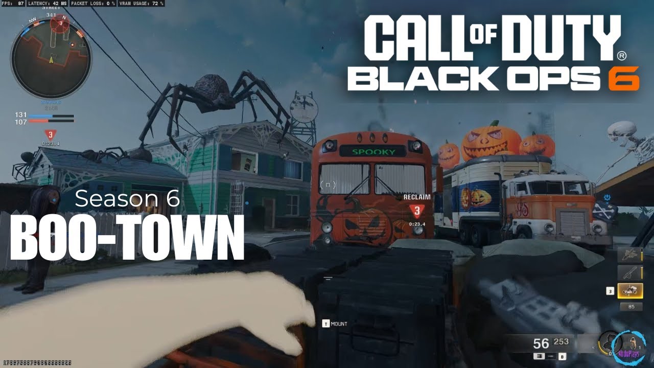 Многопользовательский геймплей 6-го сезона Call of Duty Black Ops 6 — Boo-Town (новая карта)