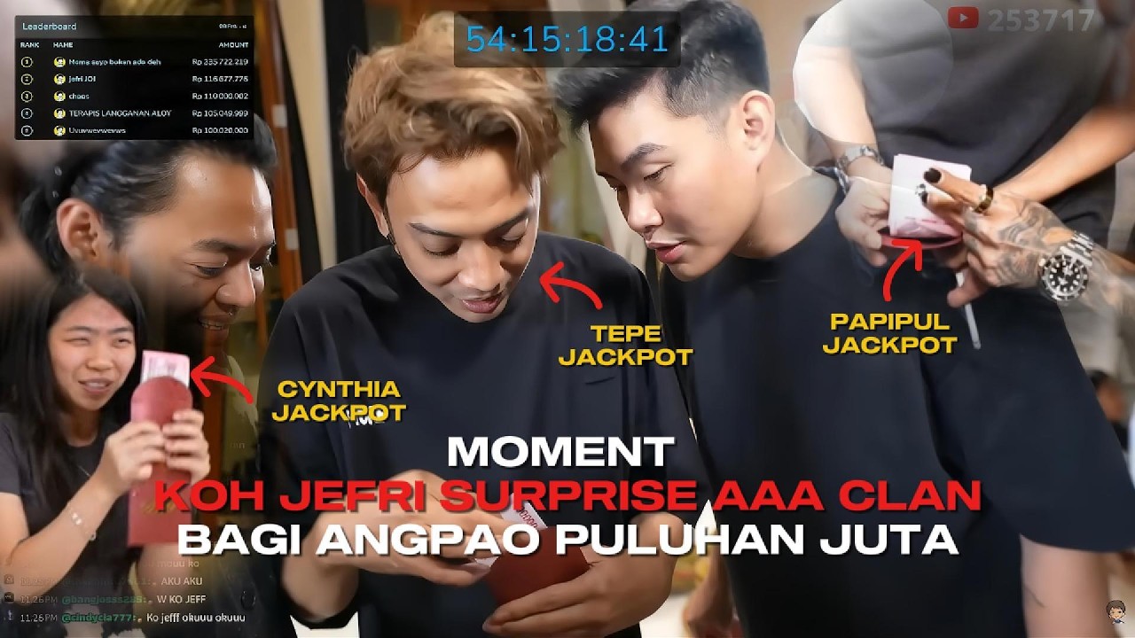 YB - FULL MOMENT KESERUAN A4A CLAN DAPAT ANGPAO CYNTHIA, PAPIPUL, TEPE DAPAT JACKPOT ❗❗ Pt I 😱