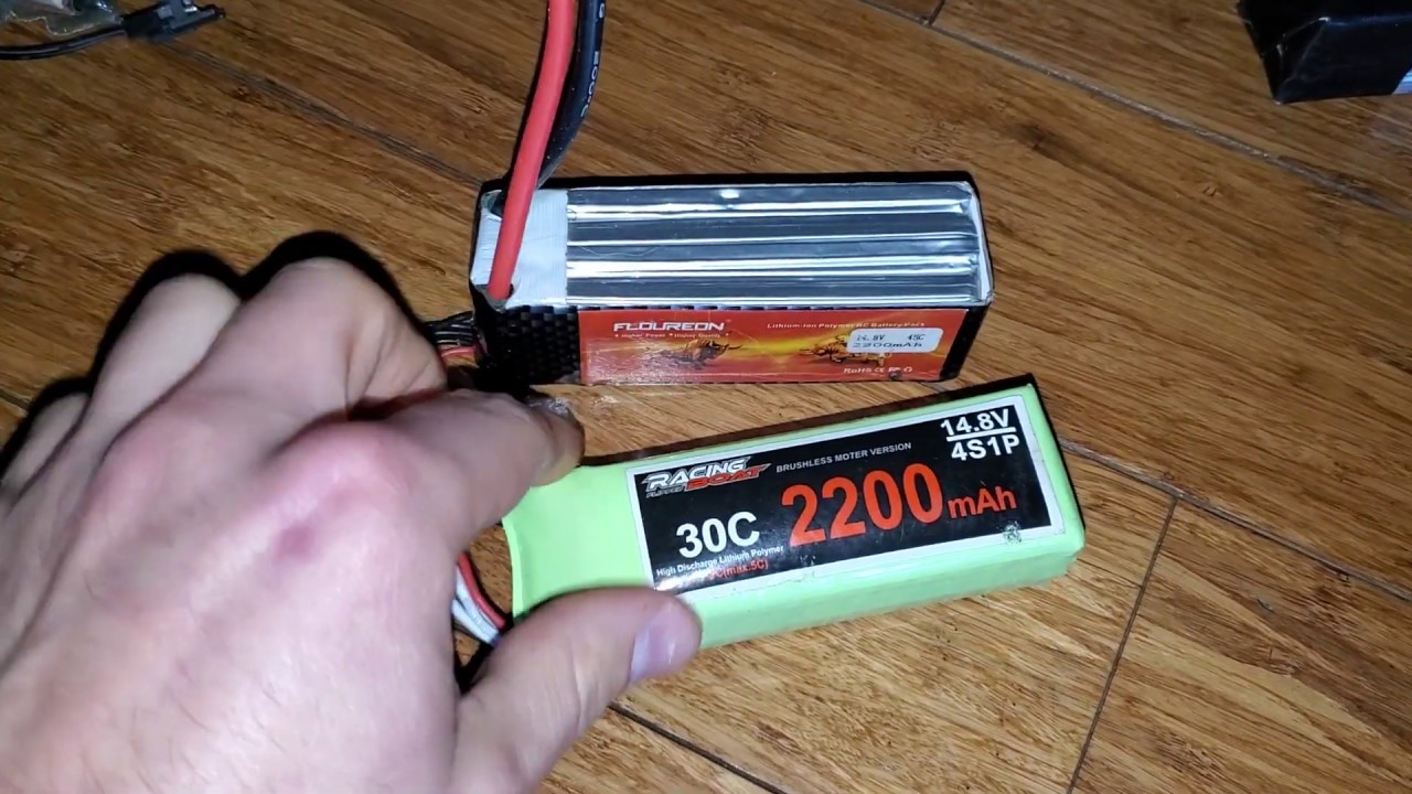 Puffed / Puffy LiPo 4S 2200mAh Battery Vs. New Floureon 4S 2200mAh - For Feilun FT011 R/C Boat Toy
