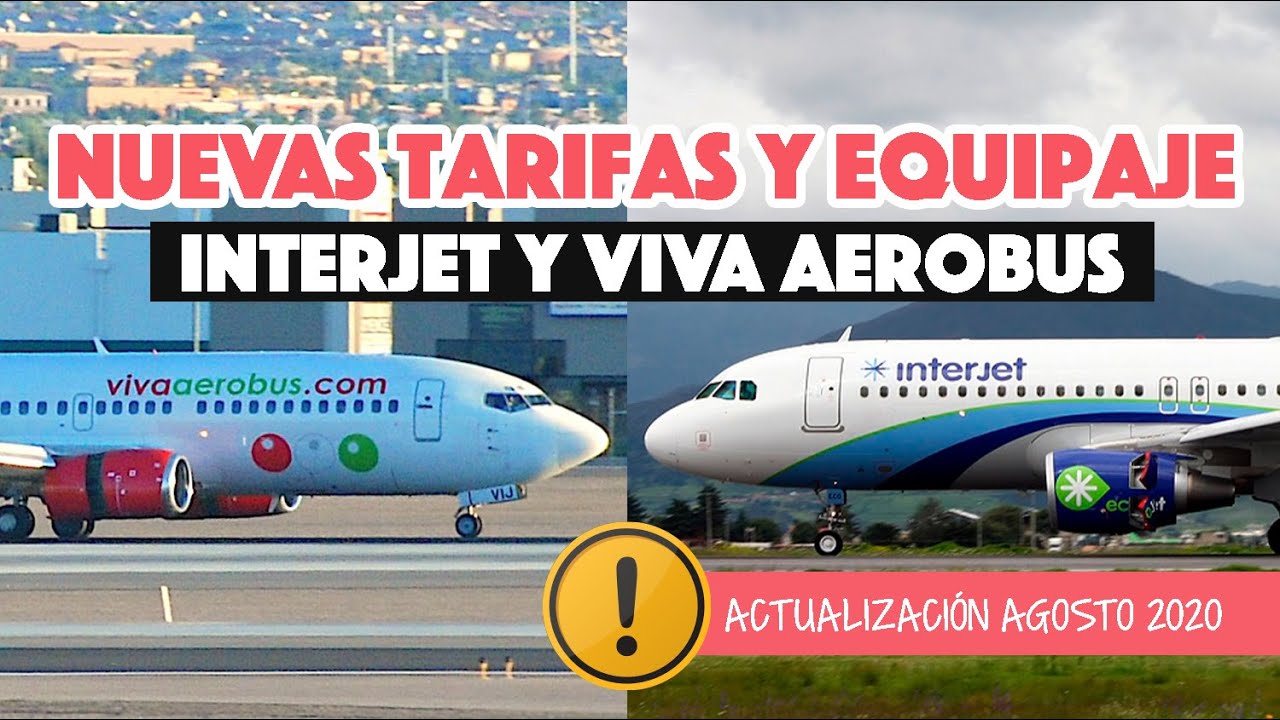 Interjet y VivaAerob&uacute;s cambian tarifas y equipaje permitido