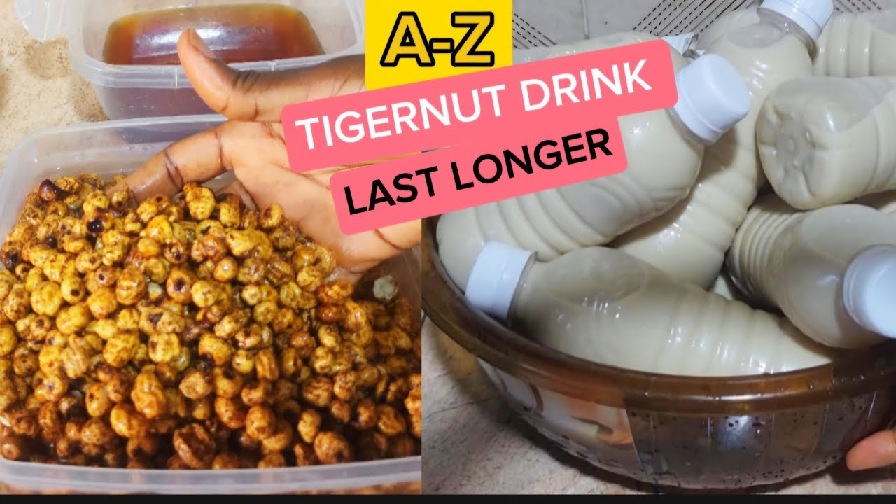 How To Make Tigernut drink that last longer// Commercial and Homemade Tigernut Drink That Last Long