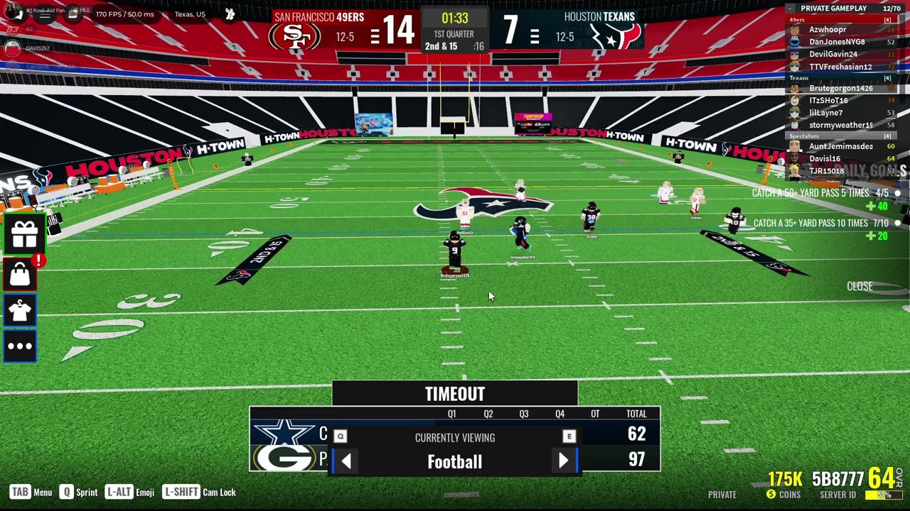 UF League Week 3: 49ers vs Texans