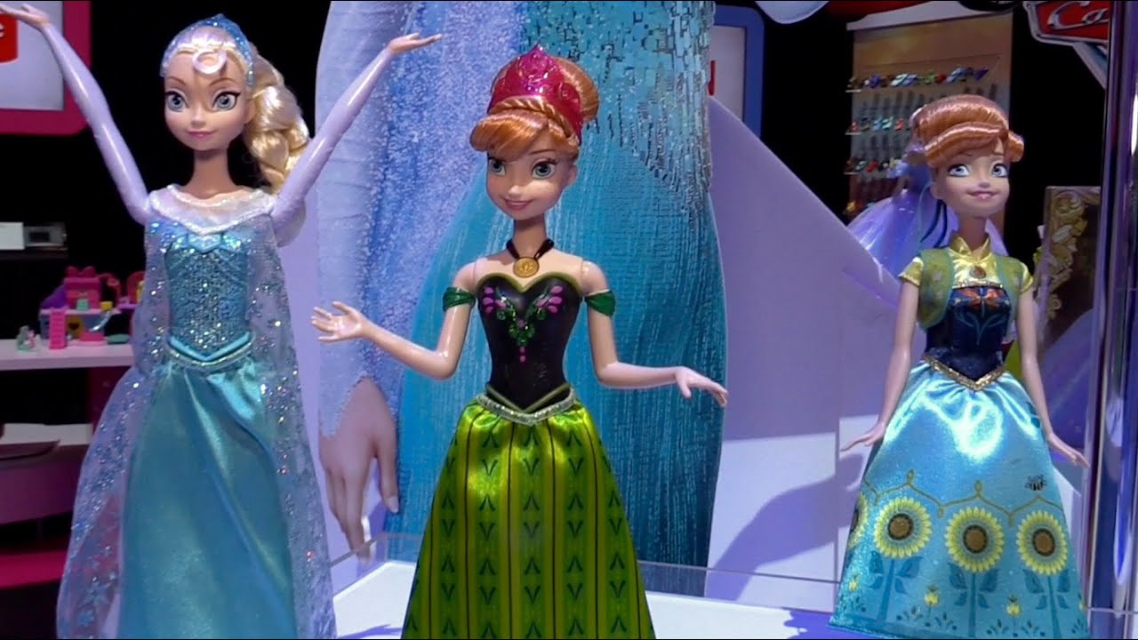 New Frozen dolls, Elsa's Ice Palace play set, and Cinderella from Mattel at Toy Fair 2015