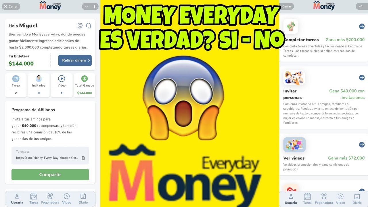 Money everyday es verdad o falso ? C&oacute;mo retirar en everyday money 😱 money everyday ya no funciona