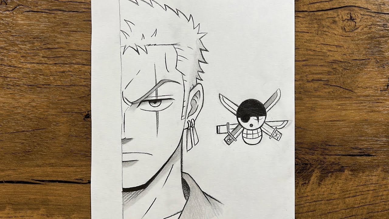 How to Draw Zoro from One Piece | Easy Step-by-Step Tutorial for Beginners