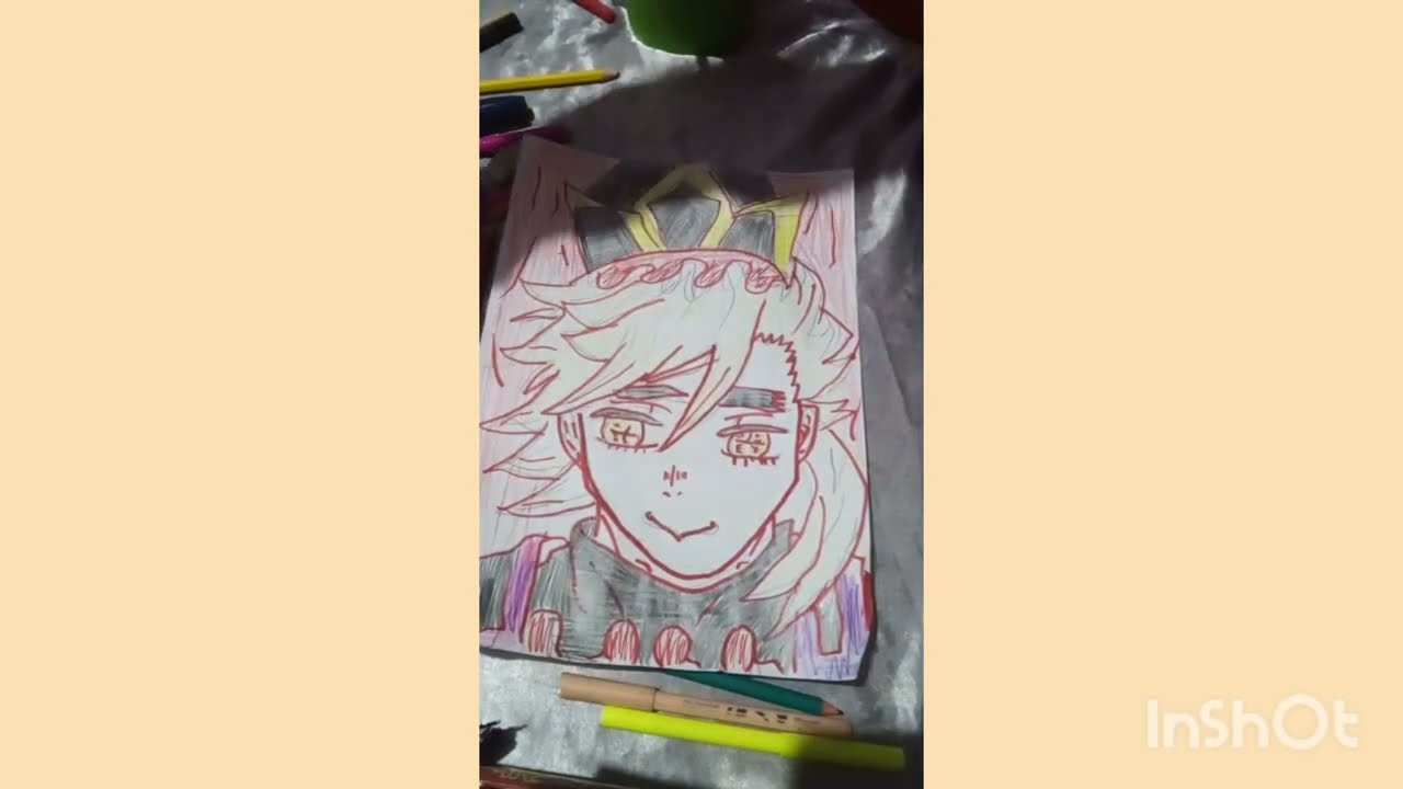 Draw doma from demon slaye 