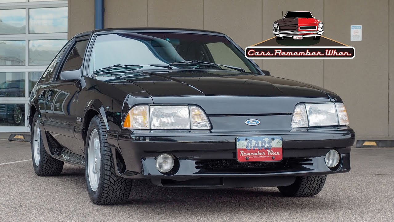 Ford Mustang GT Fox Body 5.0L 5-ступенчатая коробка передач, 1993 год, классические автомобили Ford.