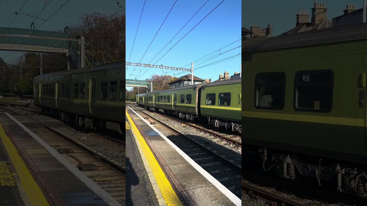 DART TRAINS at BRAY TRAIN STATION in IRELAND🇮🇪☘️