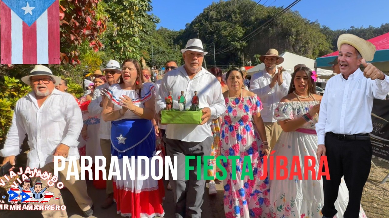 Gran Parrandón  de la Fiesta  Jíbara en Barrio   Charca  Quebradillas P R