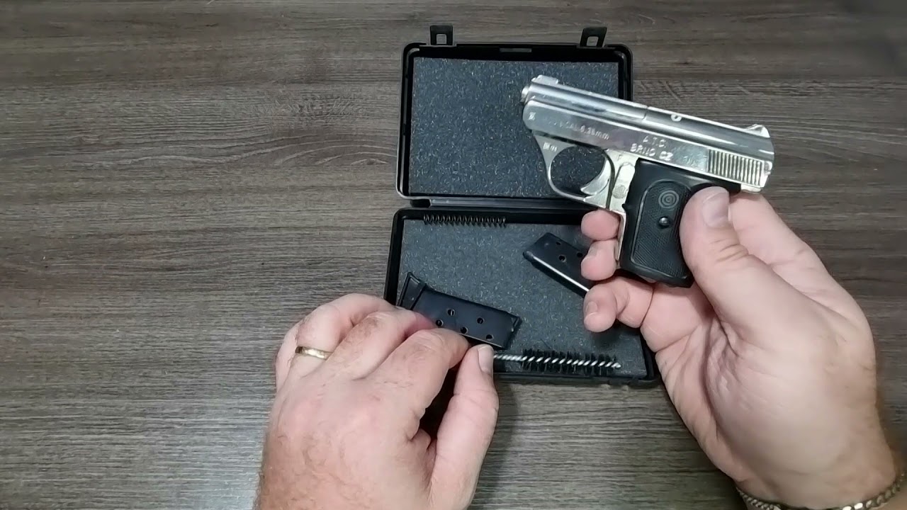 Pistola CZ ALFA PROJ BRNO 3035 6,35 BROWNING (.25 AUTO) - Português Brasil