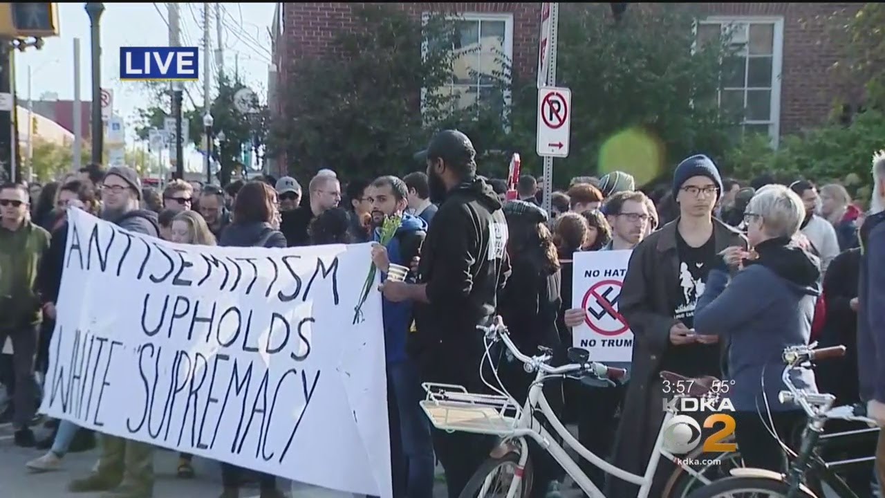 Pittsburghers Protest President Trump's Visit