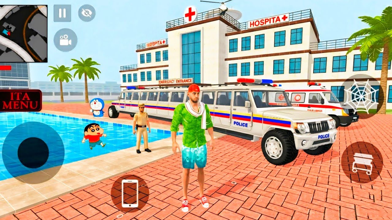 Doraemon Gets the LONGEST Police Car in Indian Theft Auto Simulator Update 🚓