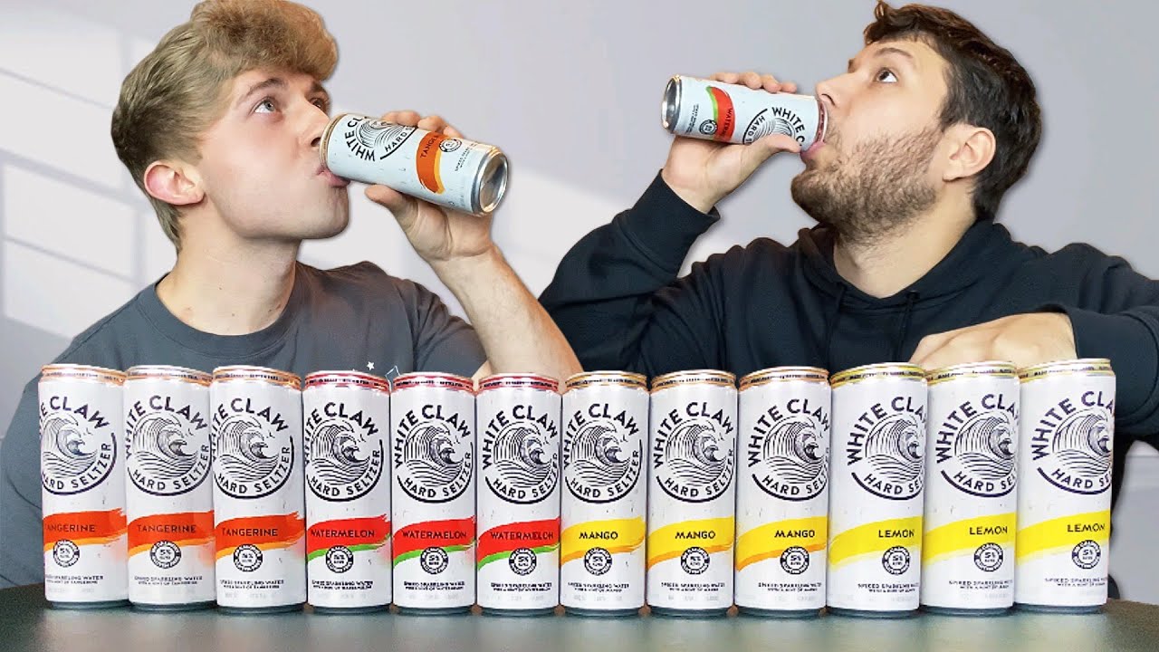 TRYING EVERY NEW WHITE CLAW FLAVOR IN 10 MINUTES!