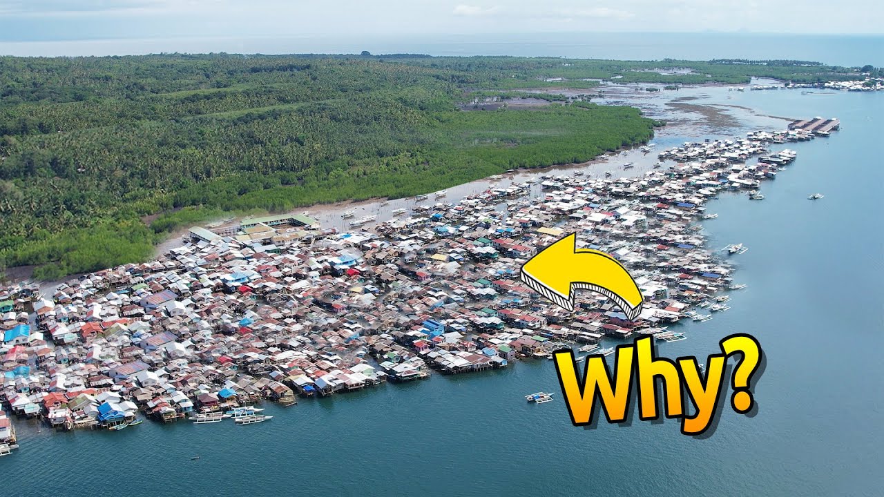 THESE PEOPLE CHOSE TO LIVE ON THE WATER RATHER THAN LAND