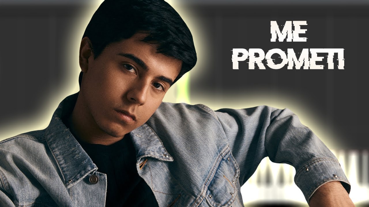 Ivan Cornejo - Me Prometí | Instrumental Piano Tutorial / Partitura / Karaoke / MIDI