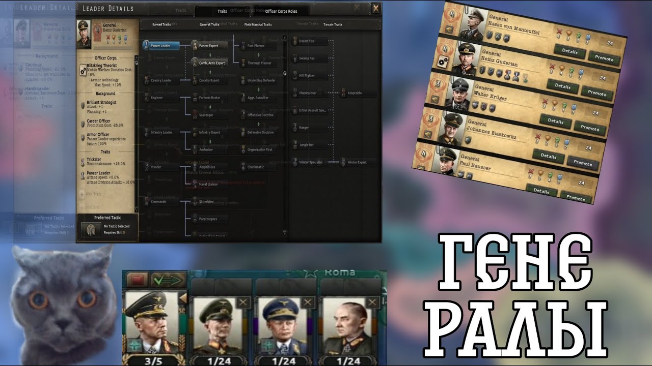 ГАЙД ПО ГЕНЕРАЛАМ HEARTS OF IRON 4