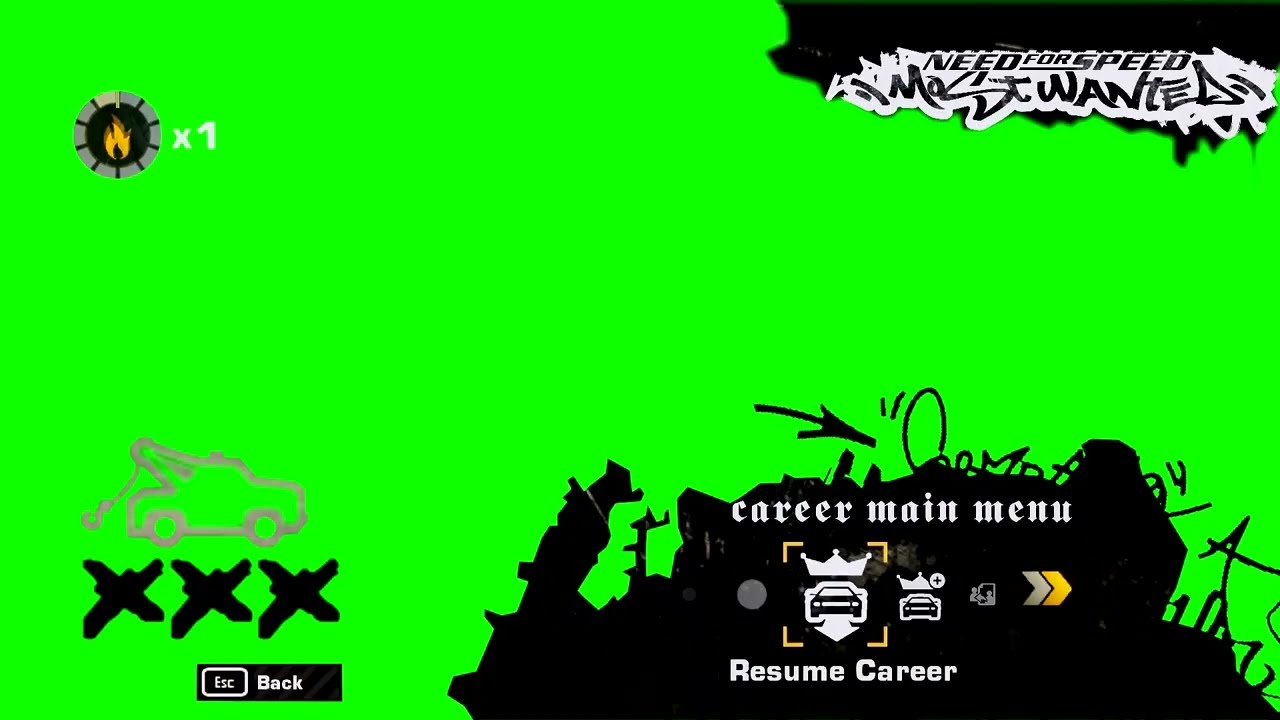 Need for Speed Most Wanted Green Screen Footage
