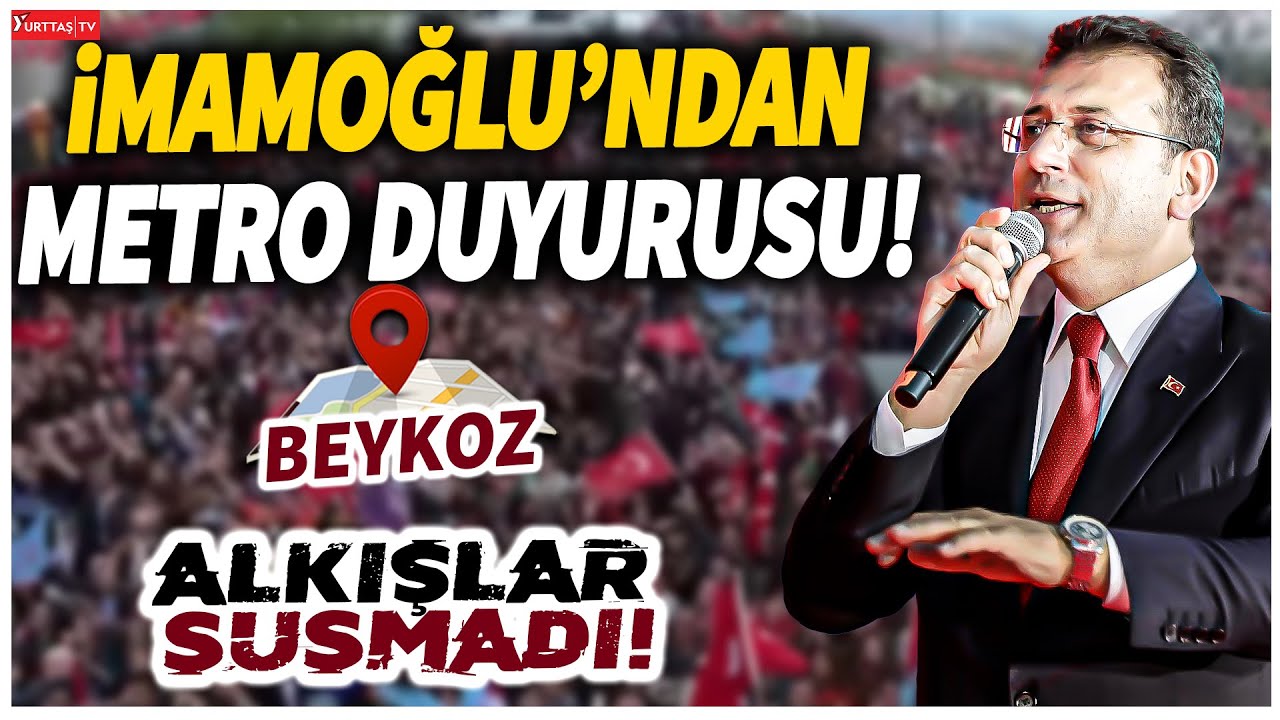 İmamoğlu'ndan yeni metro duyurusu! Alkışlar susmadı!