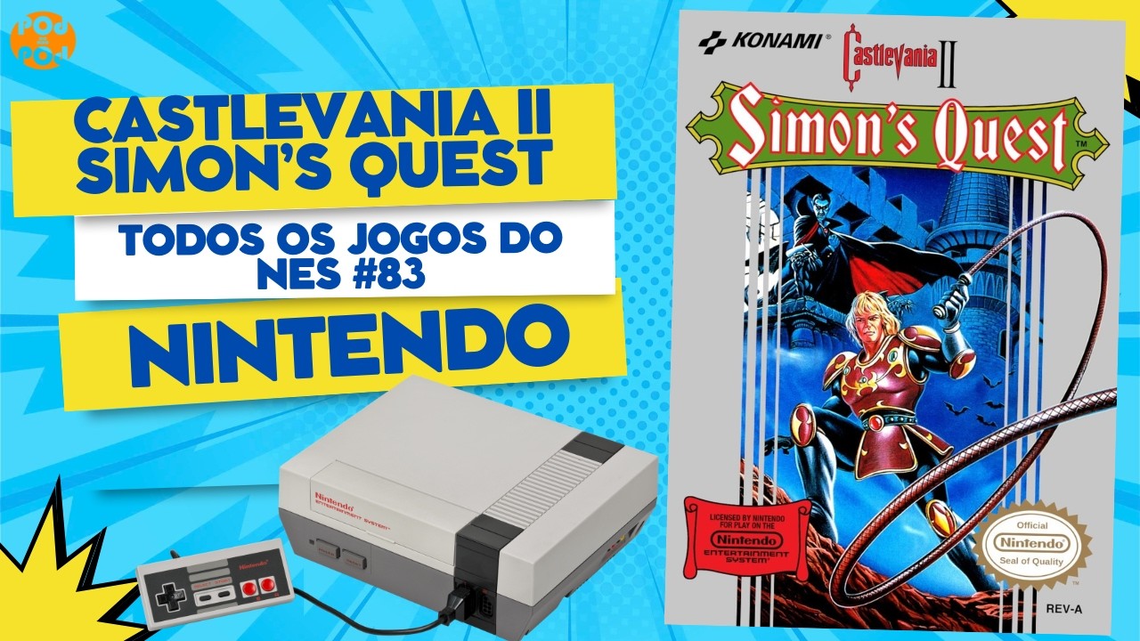 EU ZEREI UM JOGAÇO! CASTLEVANIA II: SIMON'S QUEST - Para Nintendo 8bits (Review Boladinho #83)