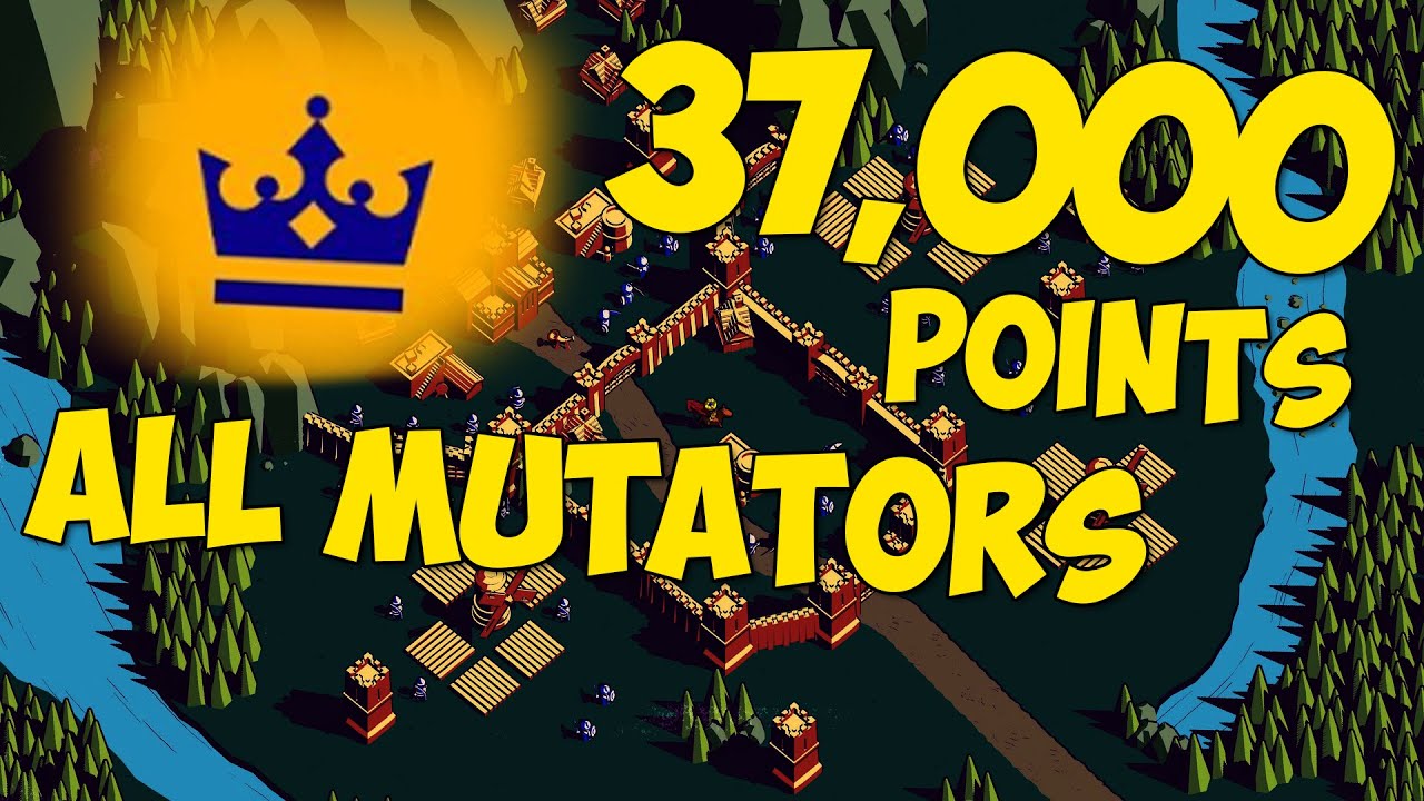 Thronefall - Nordfels (all mutators!) 37,000 score