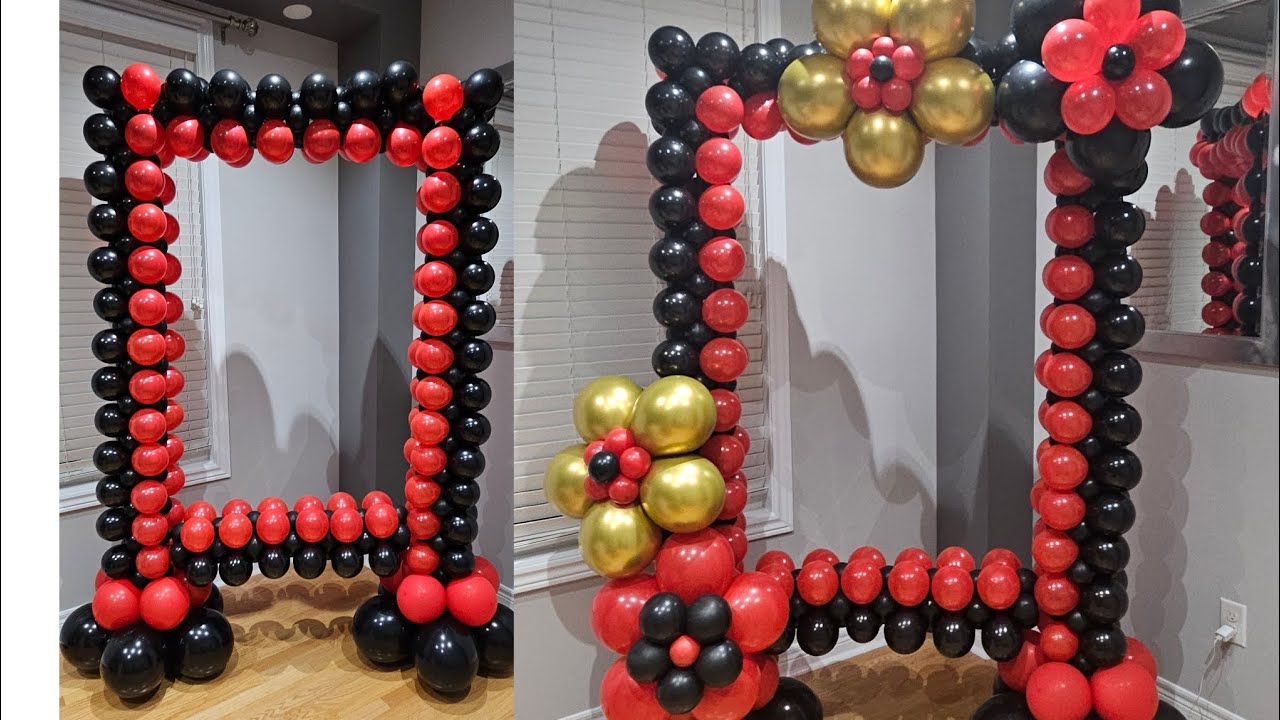 Balloon picture frame/ balloon photo booth