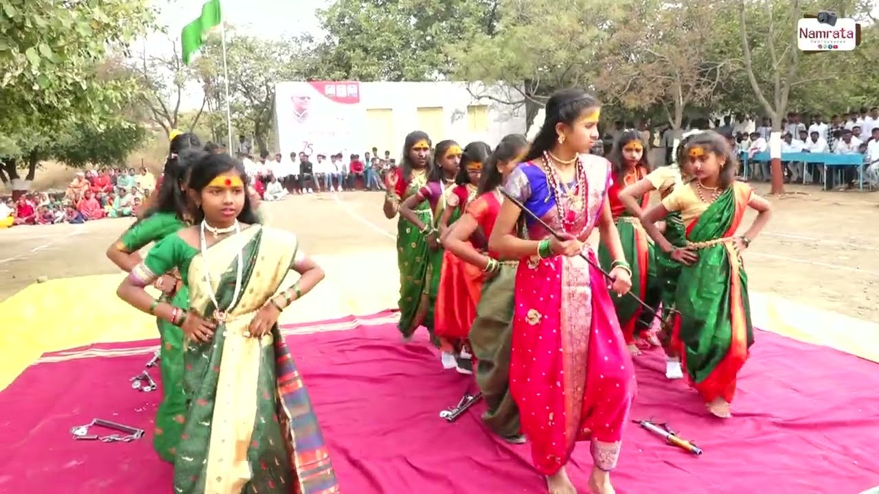 आई भवानी तुझ्या कृपेने |Shri Jagdamba Vidyamandir D Jawalka 26 Jan Republic day| Aai Bhavani Patoda