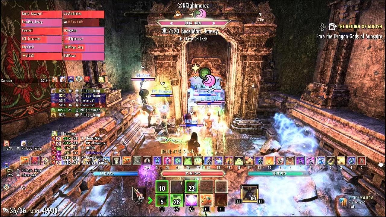 ESO vSS HM Godslayer DPS POV U48 Score 248,069 26:42 36/36 Day 18