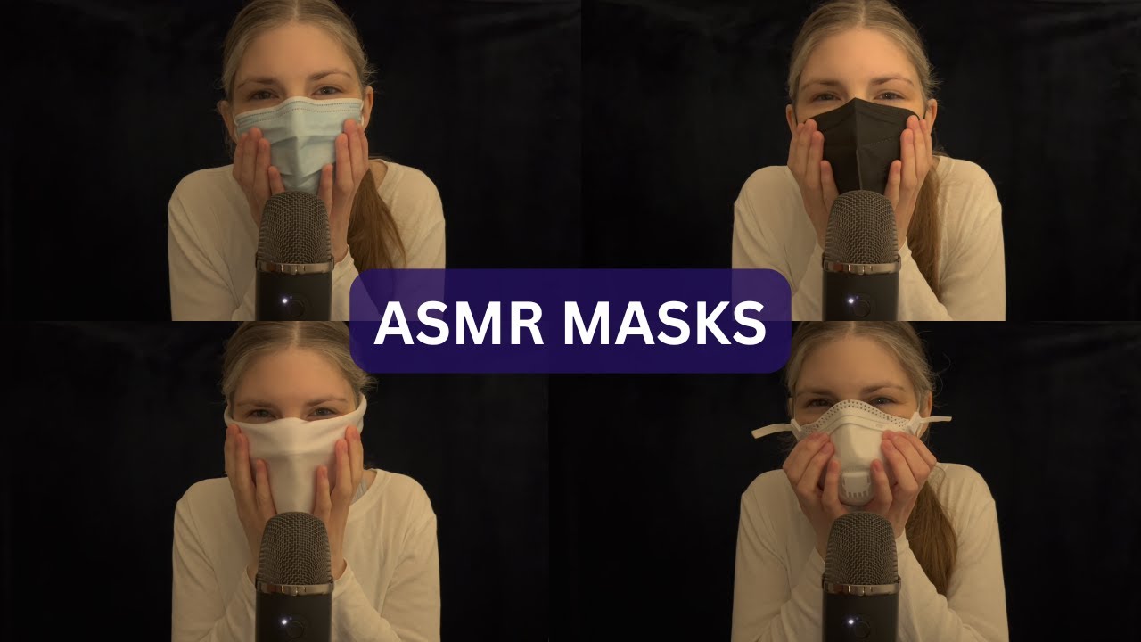 ASMR Trying On Masks (Surgical, Silk, FFP2, FFP3)