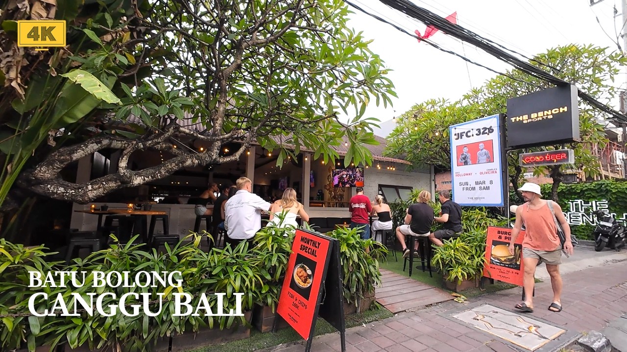 4K Batu Bolong Beach & Street CANGGU BALI Evening Walk | Walking Tour Bali Today 2026