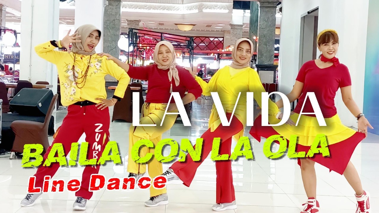 BAILA CON LA OLA | Line Dance | Demo : LA VIDA Dance | Choreo : Vee Trias (INA) - Improver