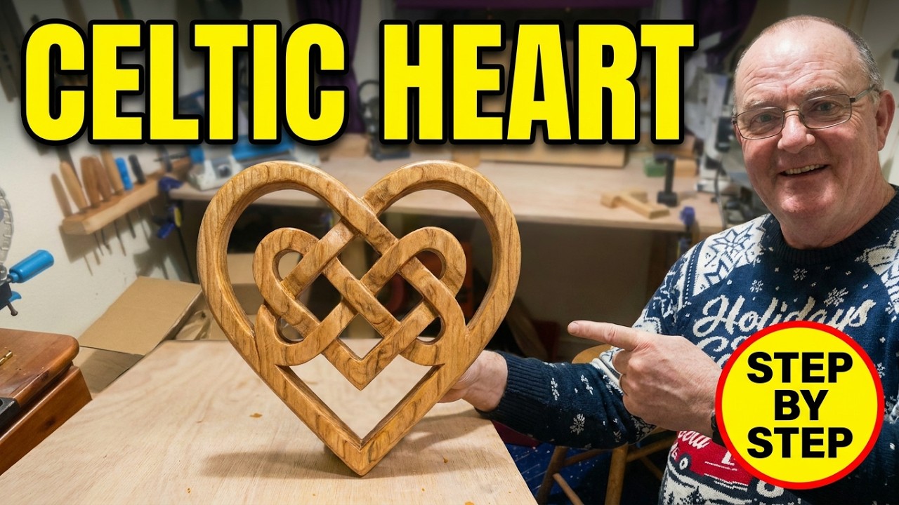Celtic Love heart #woodworking #how #love ￼