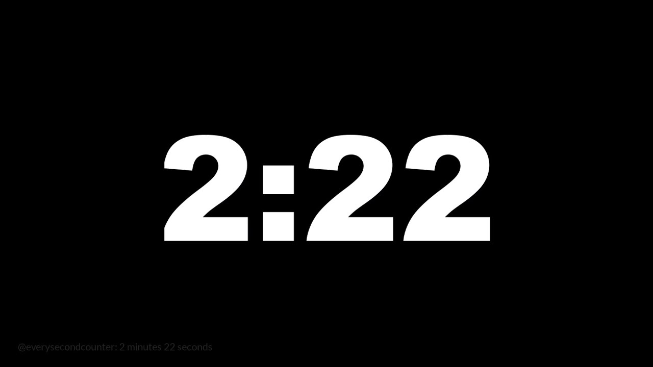 2 minutes 22 seconds [142 secs] clock timer countdown || Alarm Focus