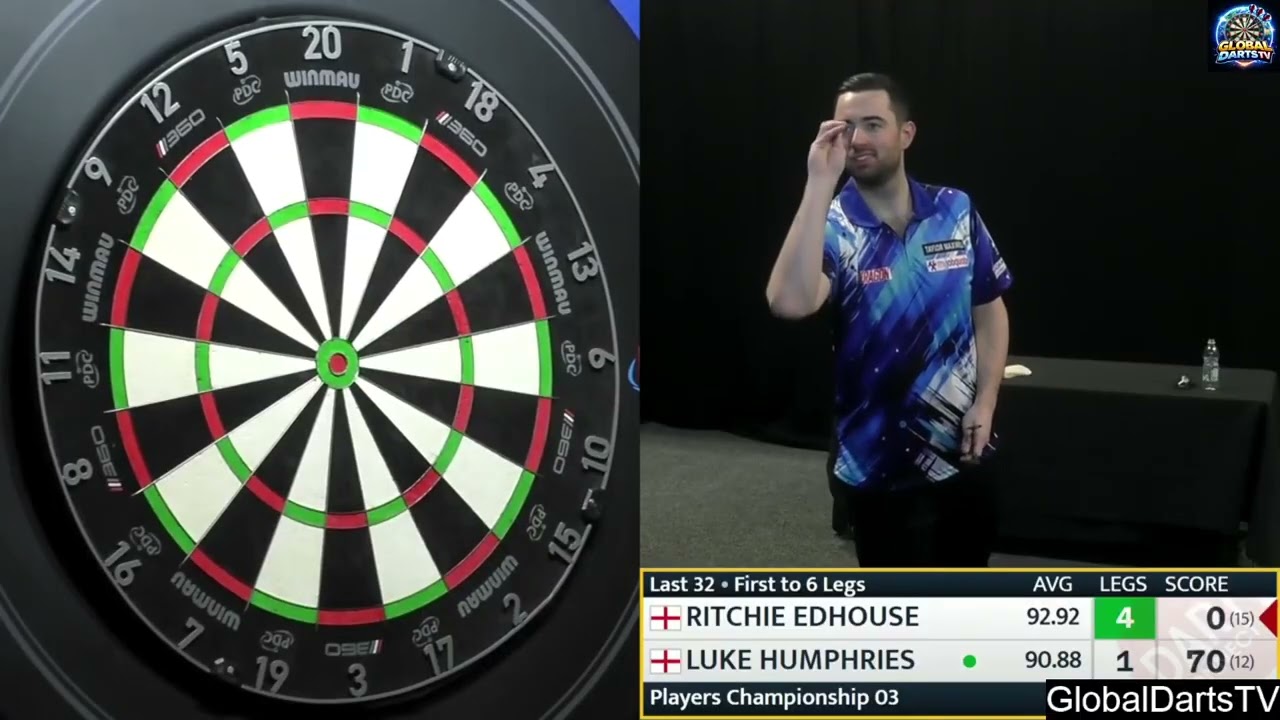 Luke Humphries vs Ritchie Edhouse 2026 Players Championship 3 1/16