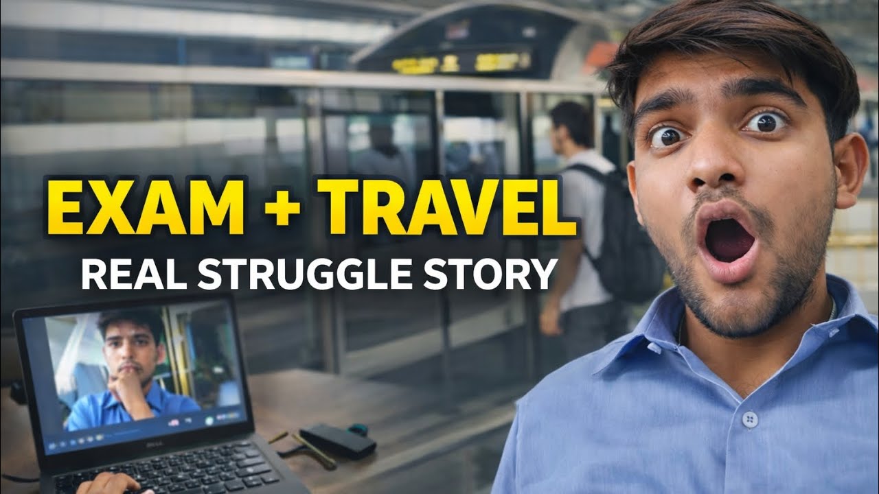 Exam ke beech travel…yeh sirf vlog nahi, meri real life ka struggle hai 🚆📚 #vishalkasafar
