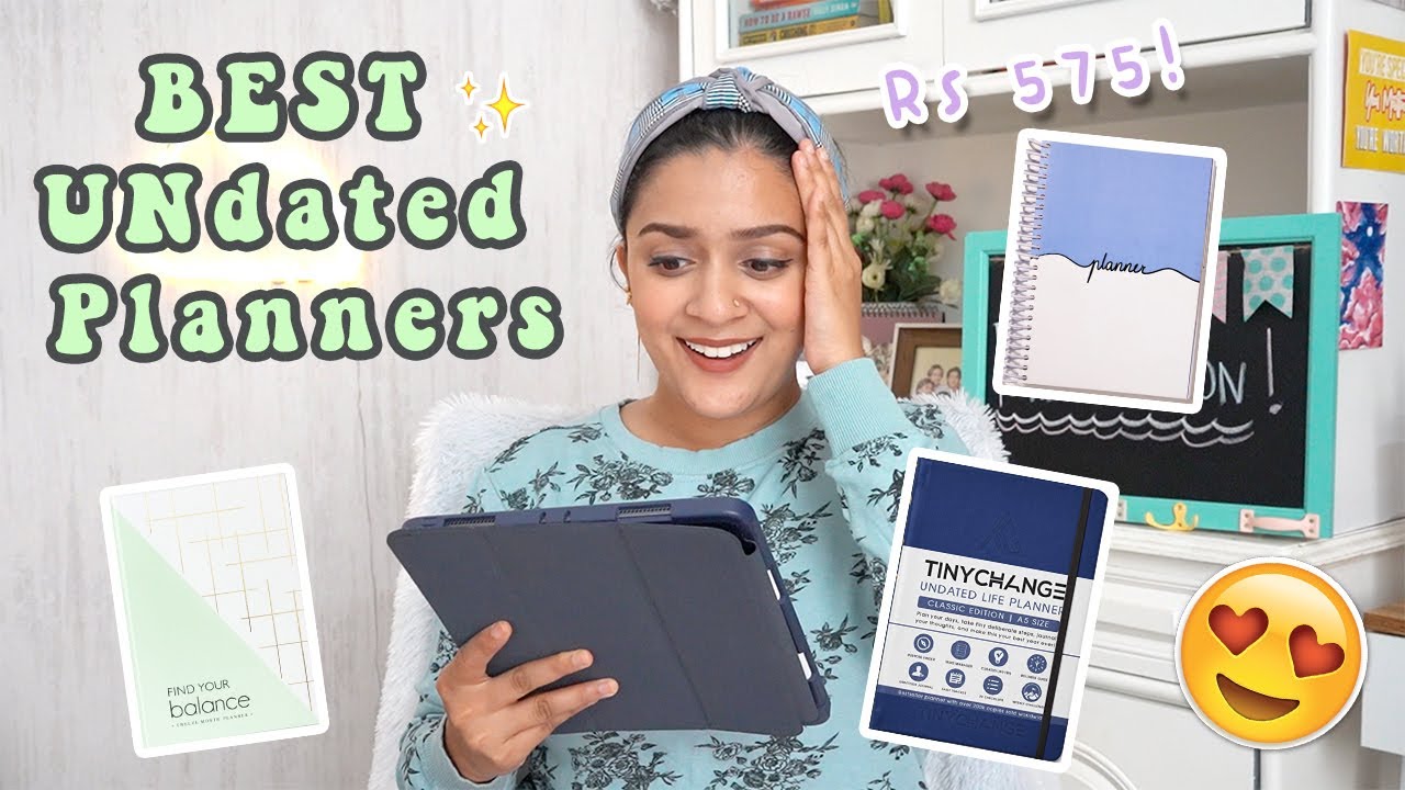 best UNDATED planners in India | in-depth review | (for students, working people) | Plannerthon Ep 4
