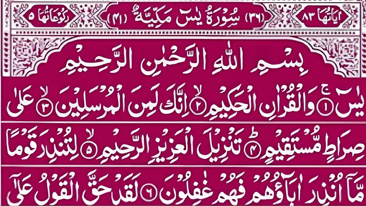 Surah Yaseen | Yasin Full | یس سورہ  | Quran Recitation Full Hd | Surah Ar Rahman | Full Tilawat