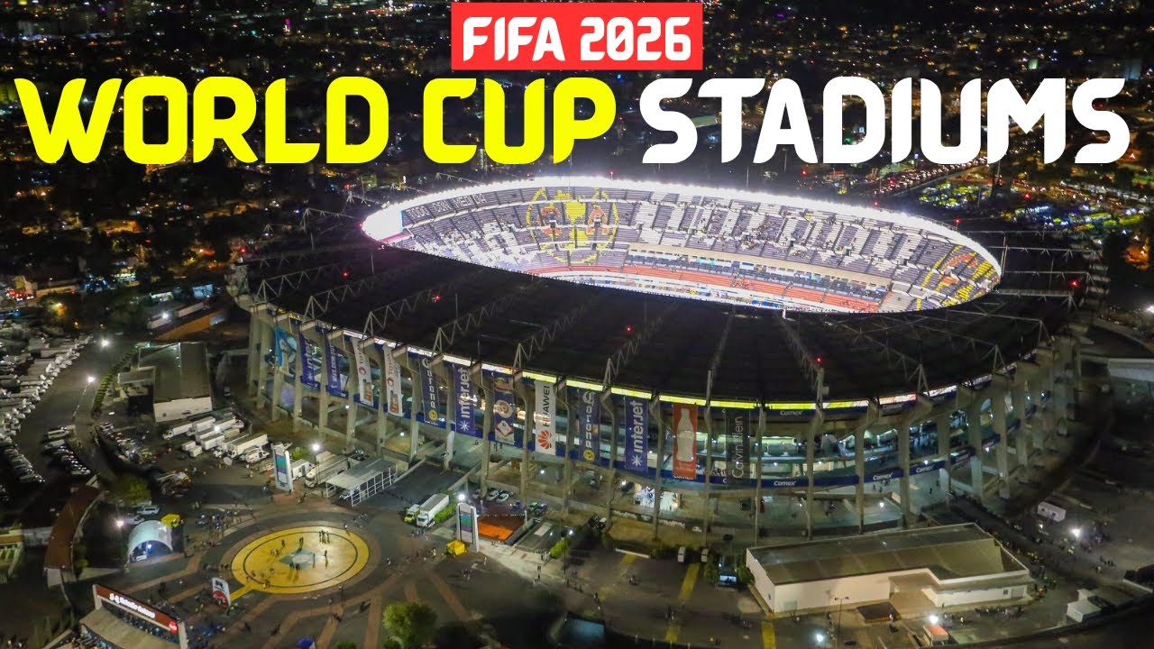 🔴 REVEALED FIFA WORLD CUP 2026 ALL HOSTING STADIUMS AT USA, CANADA AND  MEXICO