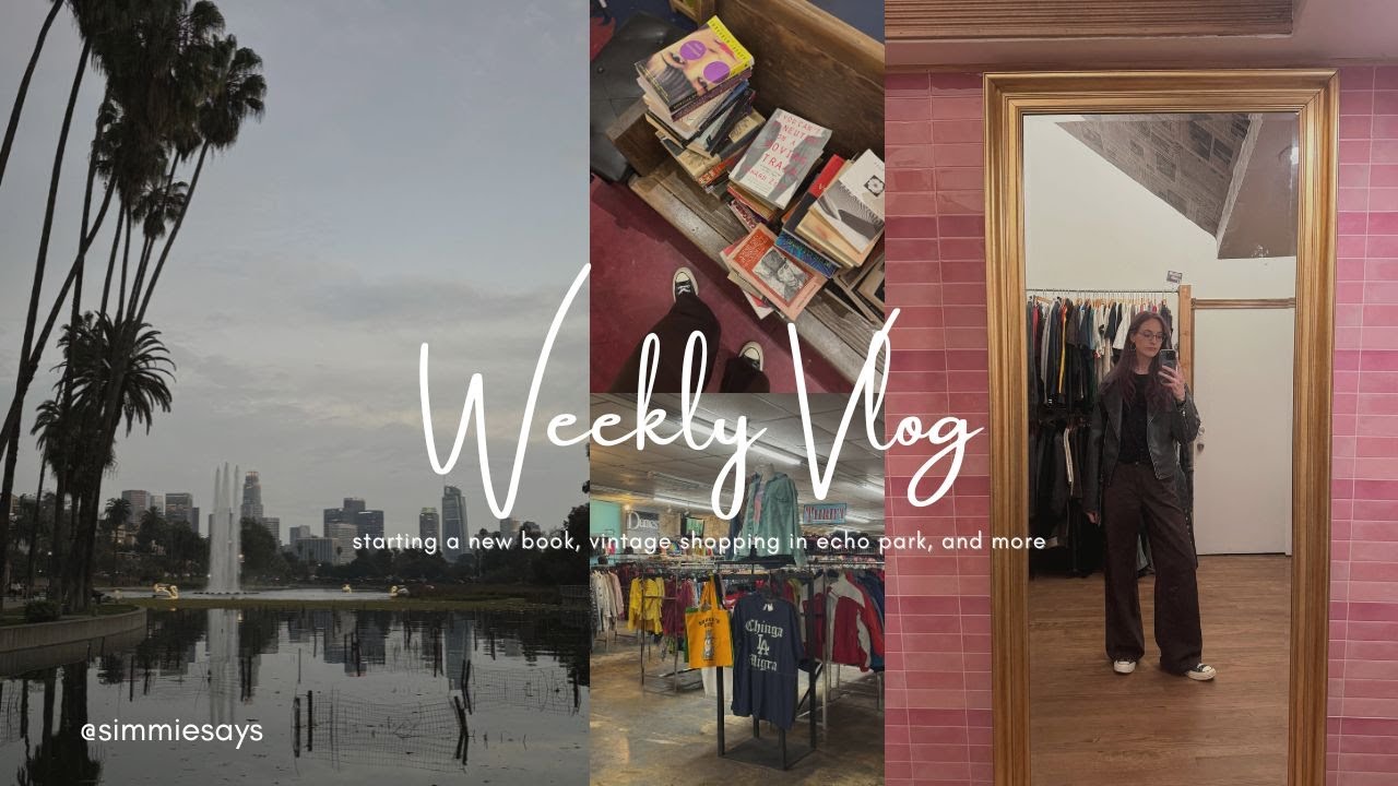 weekly vlog ✨ reading listen for the lie, reuniting with tory, embroider with me