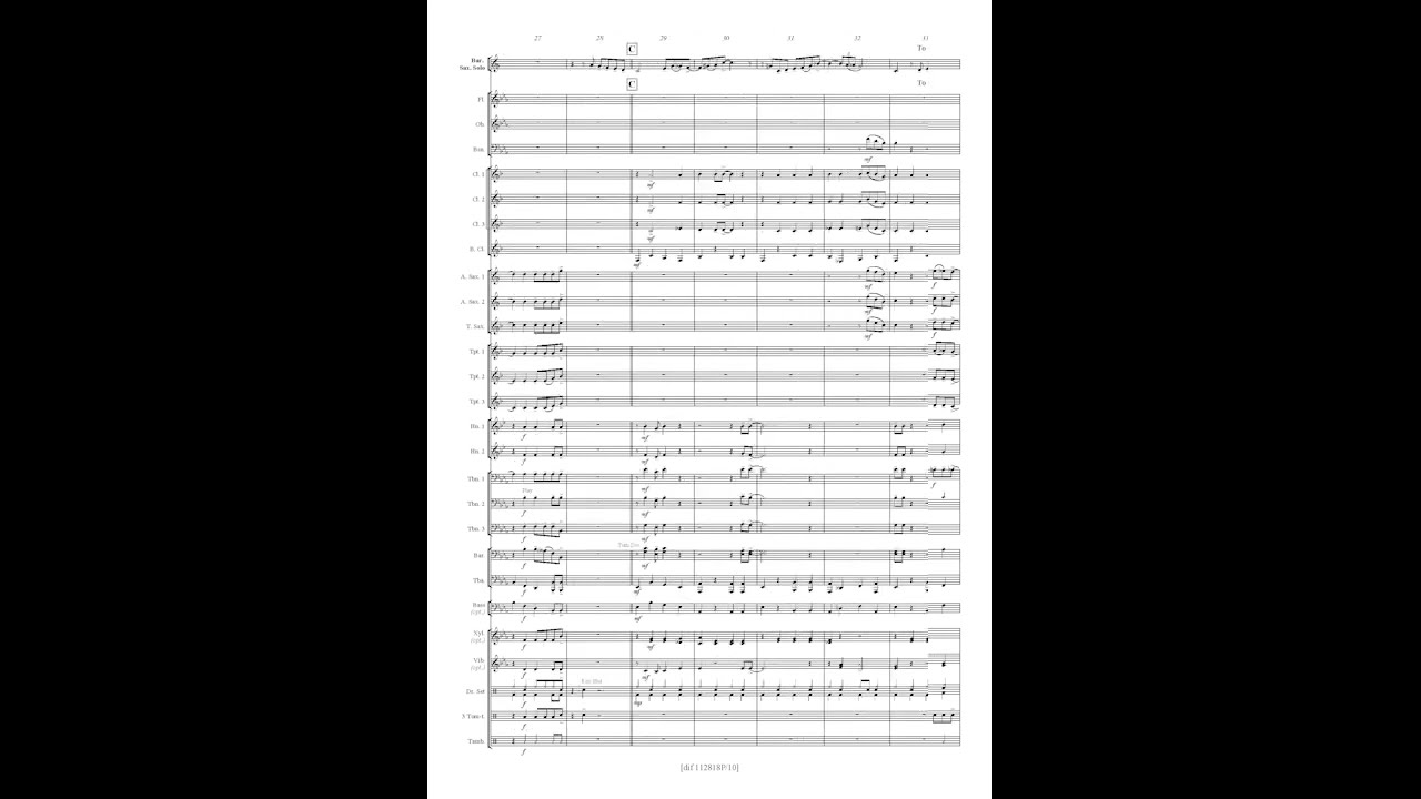 Big Model, Eb baritone saxophone solo, Fernand Tinturier