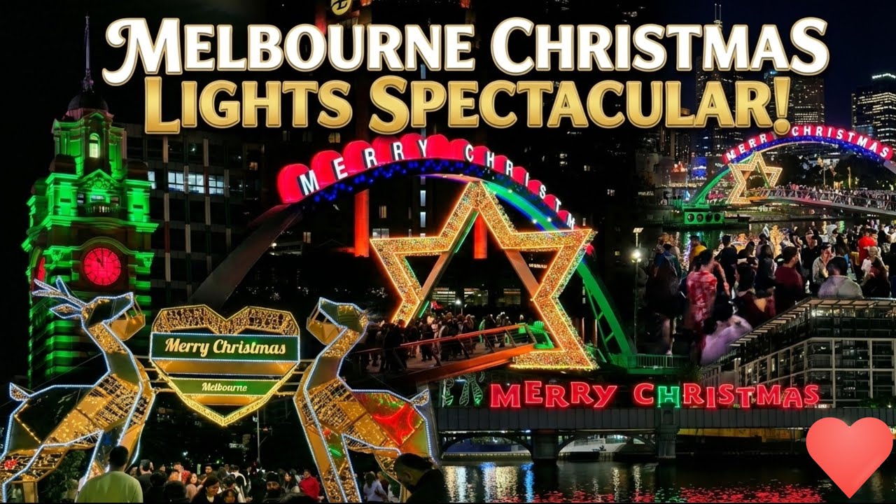 ​Melbourne Christmas Lights Walking Tour2025  The Full Experience || Melbourne Australia Christmas🎄 