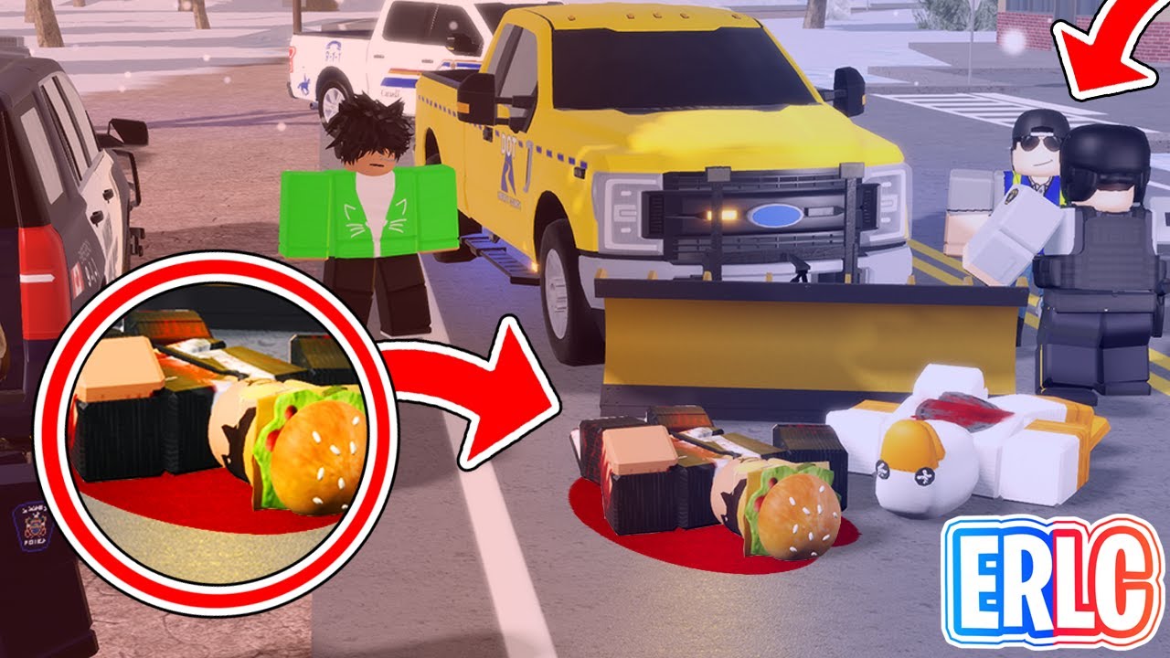 SLEDDERS GET MURDERED BY AN IMPAIRED SNOWPLOW DRIVER! - ERLC Roblox Liberty County
