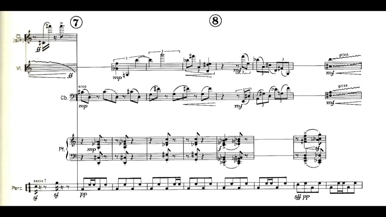 Alfred Schnittke - Serenade for Five Instruments (1968) [Score-Video]