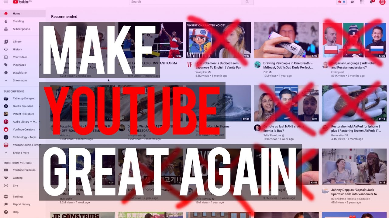 Как ДЕЙСТВИТЕЛЬНО прекратить нерелевантные рекомендации YouTube
