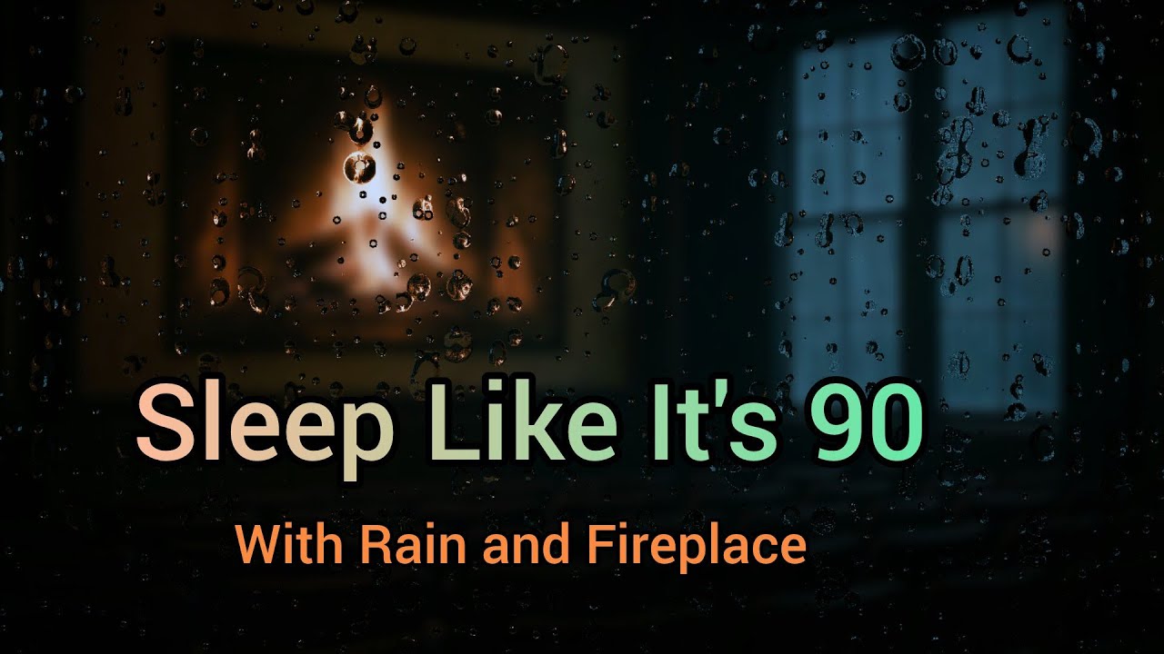 A Forgotten Letter from the 90s + 1h Ambient Rain & Fireplace for Sleep #sleepmusic #relaxingsounds 