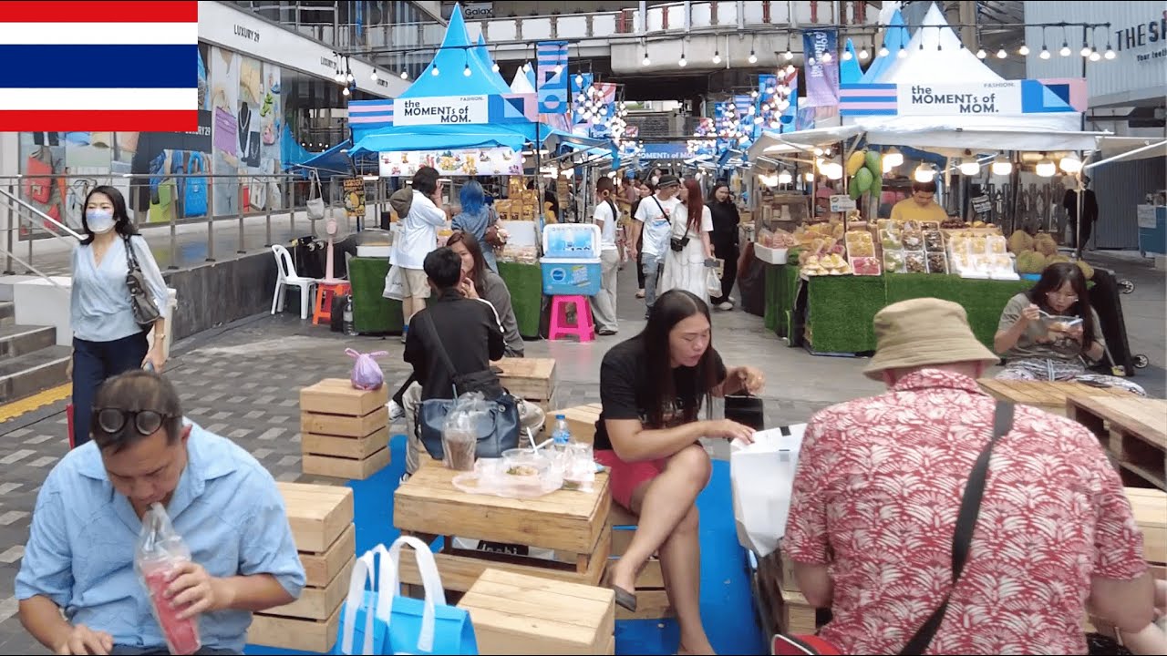 Bangkok Downtown Walk in Thailand 🇹🇭 | Siam Streets, Malls, & Shops | Bangkok 4K Walking Tour